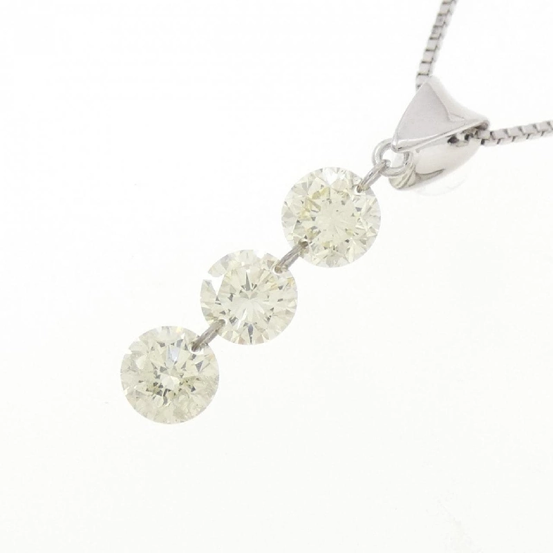 Dây chuyền kim cương ba viên PT900/PT850 1.03CT - Hàng hiệu Chính hãng 858427