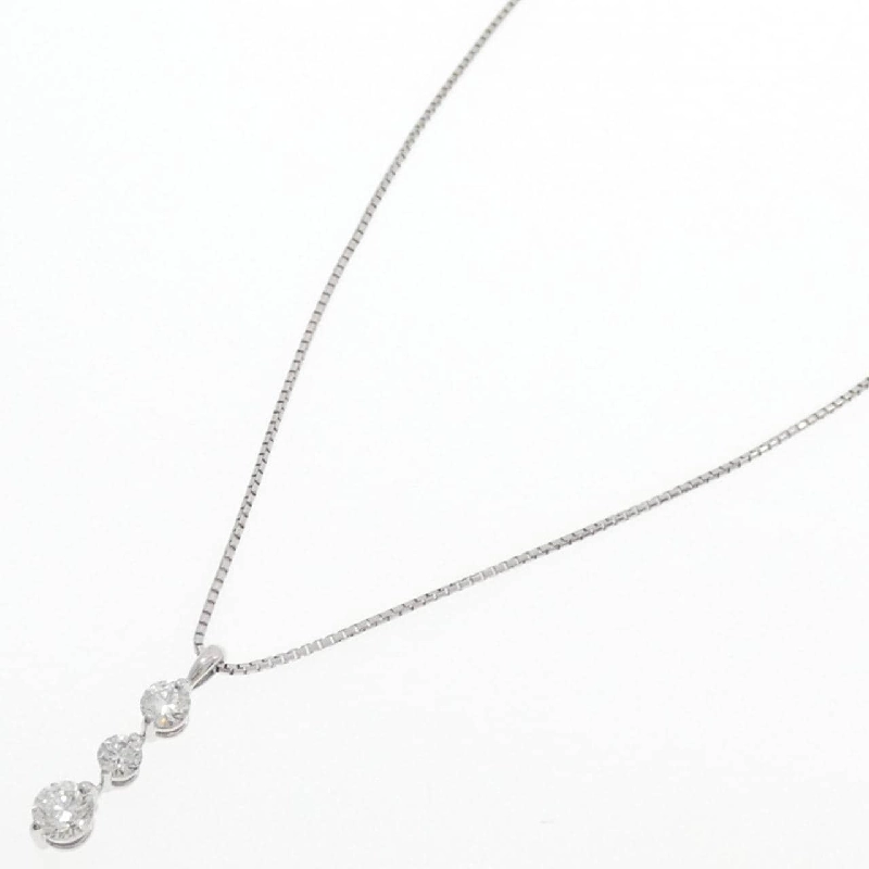 Mikimoto Dây chuyền Ba viên đá 0.80CT - Hàng hiệu Chính hãng 842636