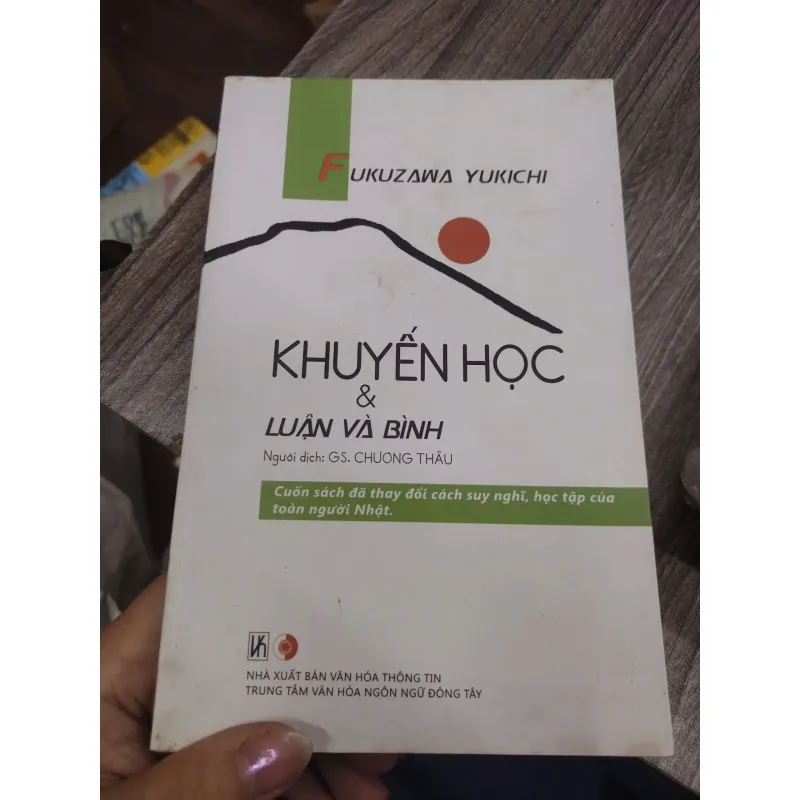 Sách: Khuyến học Luận và bình Tác giả: Fukuzawa Yukichi 696651