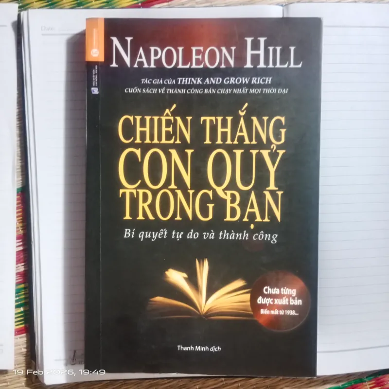 Sách Chiến thắng con quỷ trong bạn – Napoleon Hill – Sách cũ 80% (Có video quay sách thật) 908596