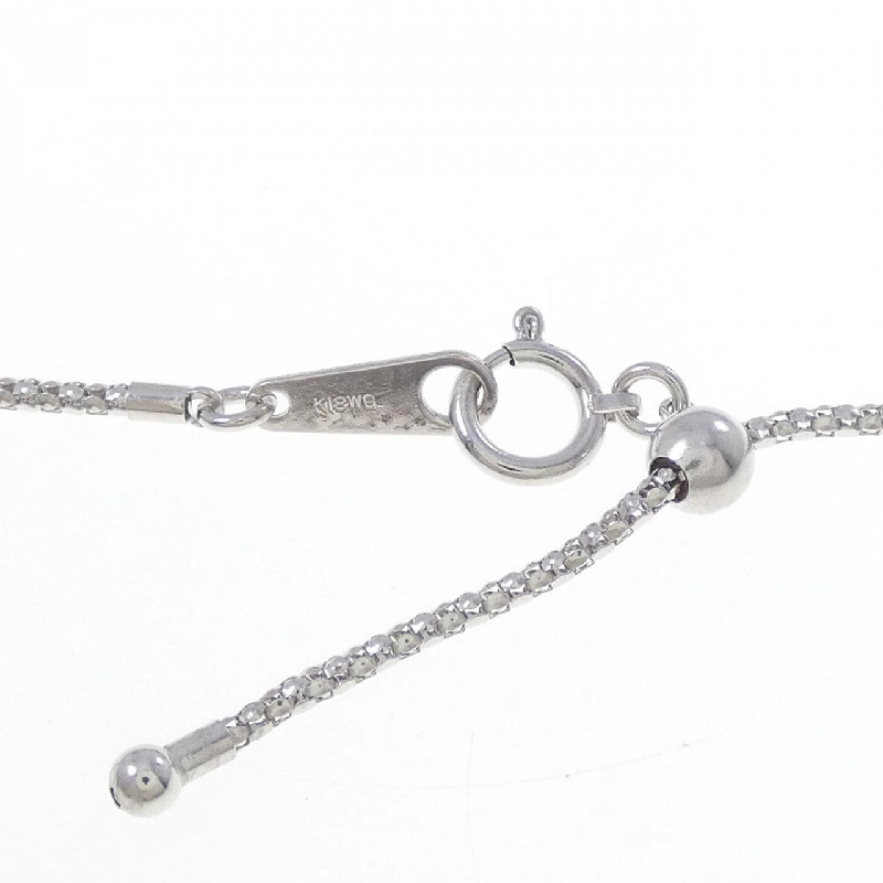 K18WG Dây chuyền kim cương chéo 0.45CT - Hàng hiệu Authentic 862609