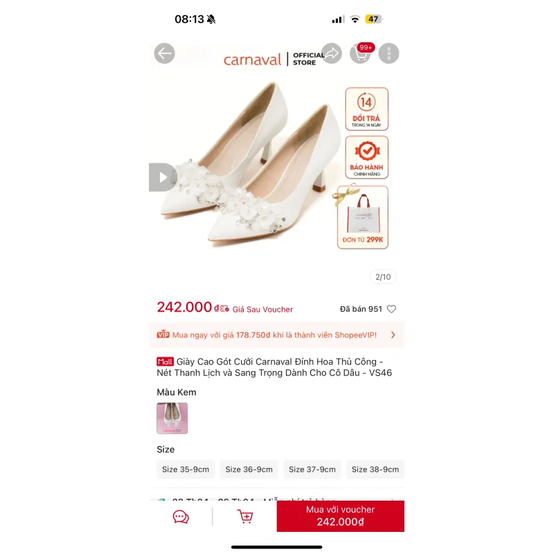 Pass giày do k vừa chân . 1025597