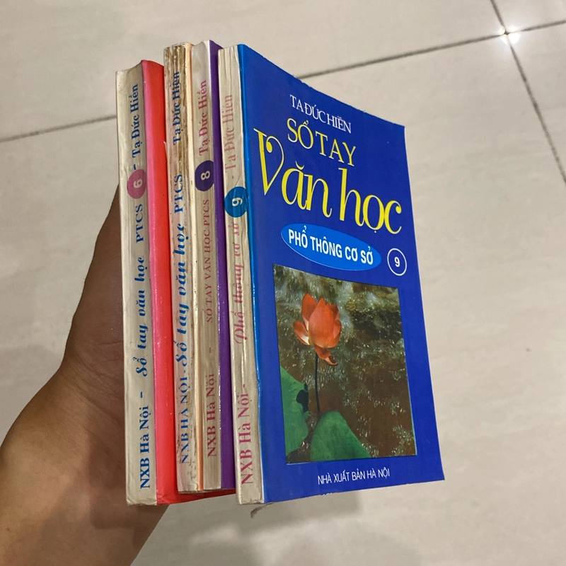 COMBO SỔ TAY VĂN HỌC PHỔ THÔNG CƠ SỞ 6-7-8-9, sách khổ nhỏ bỏ túi, xb 2000-2002 551027
