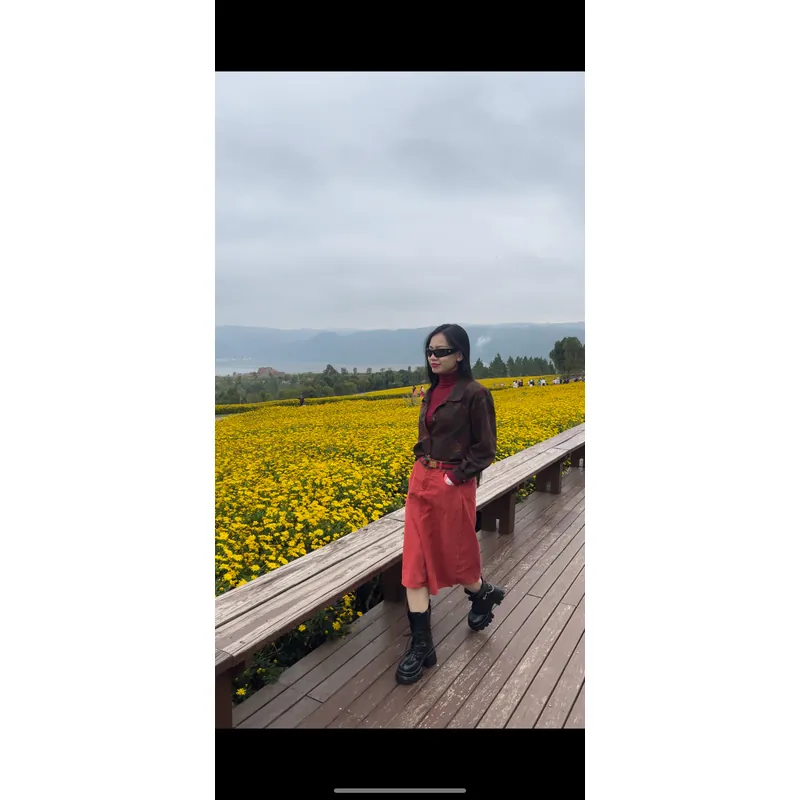 Chân váy nhung nữ vintage 675396