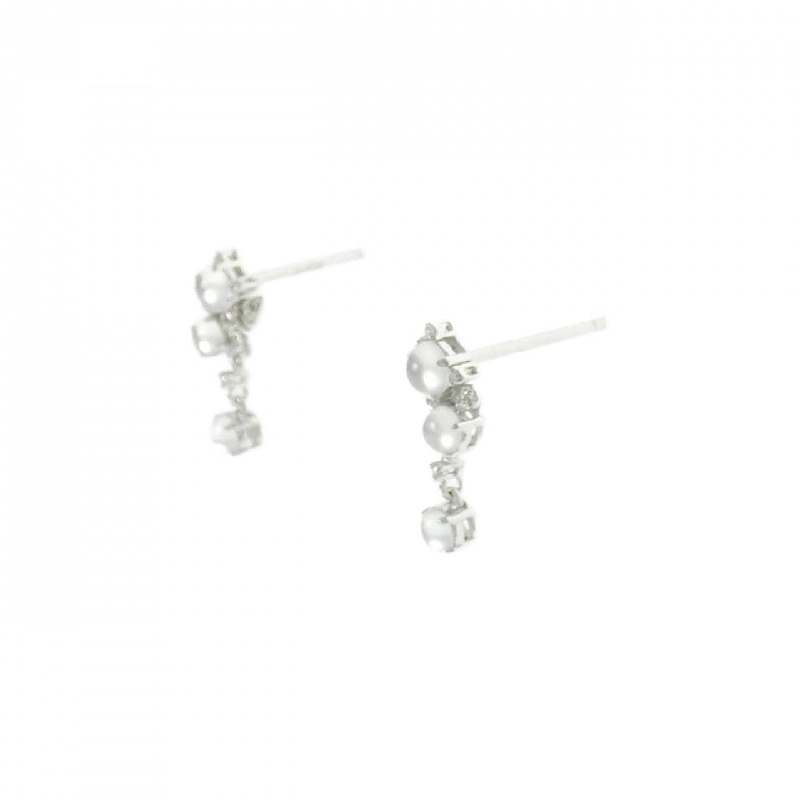 Bông tai đá mặt trăng 750WG/K18WG - Hàng hiệu Authentic 865373