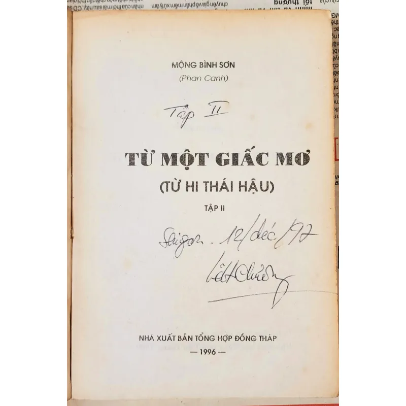 Trọn bộ 3q TỪ MỘT GIẤC MƠ (TỪ HI THÁI HẬU) - 773 trang 993057