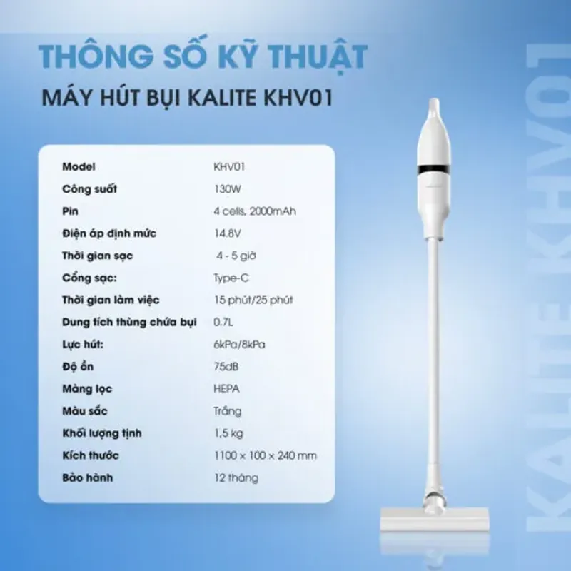 Máy hút bụi Kalite KHV01 588969