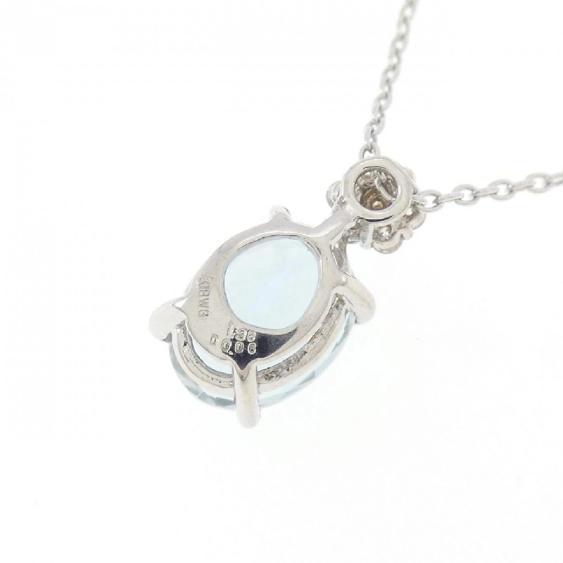 K18WG Aquamarine Necklace 1.36CT - Hàng hiệu Authentic 857818