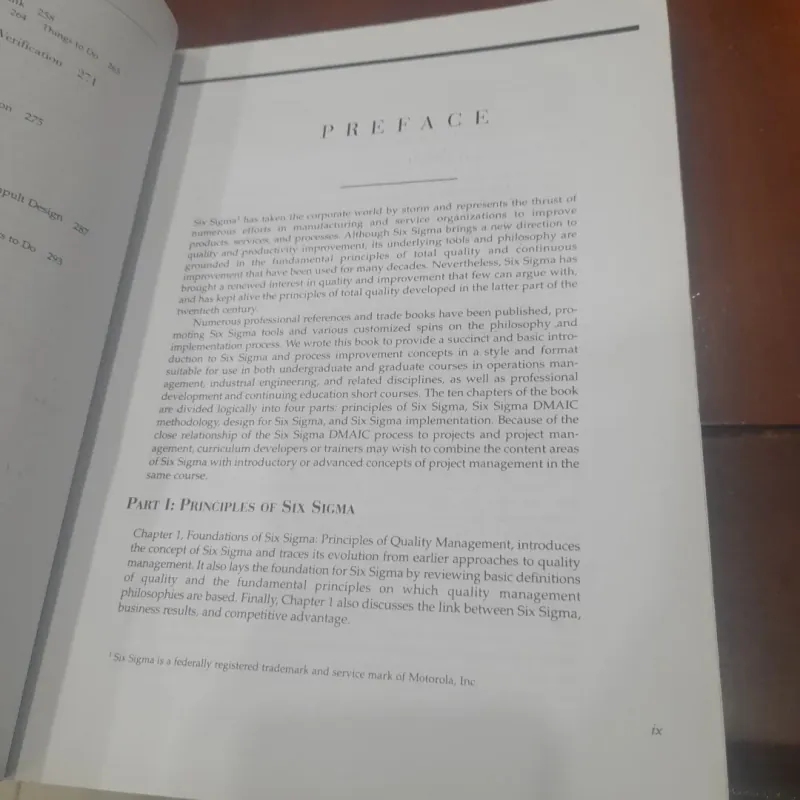 An Introduction to SIX SIGMA & Process Improvement 752966