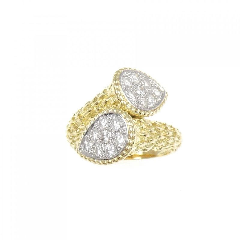 Nhẫn kim cương K18YG/PT900 0.80CT 667226