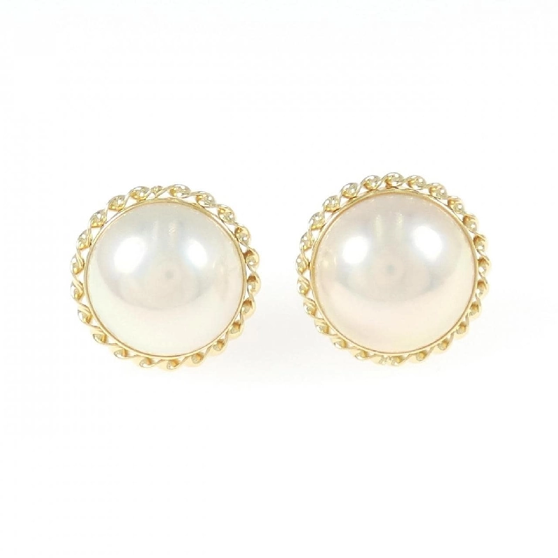 K18YG Mabe Pearl Earrings - Hàng hiệu Authentic 867919