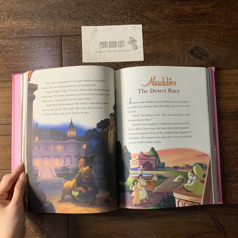 Sách ngoại văn 5-Minute Princess Stories, Used, Bìa xốp, Khổ Lớn, Minh họa gốc Disney 492667