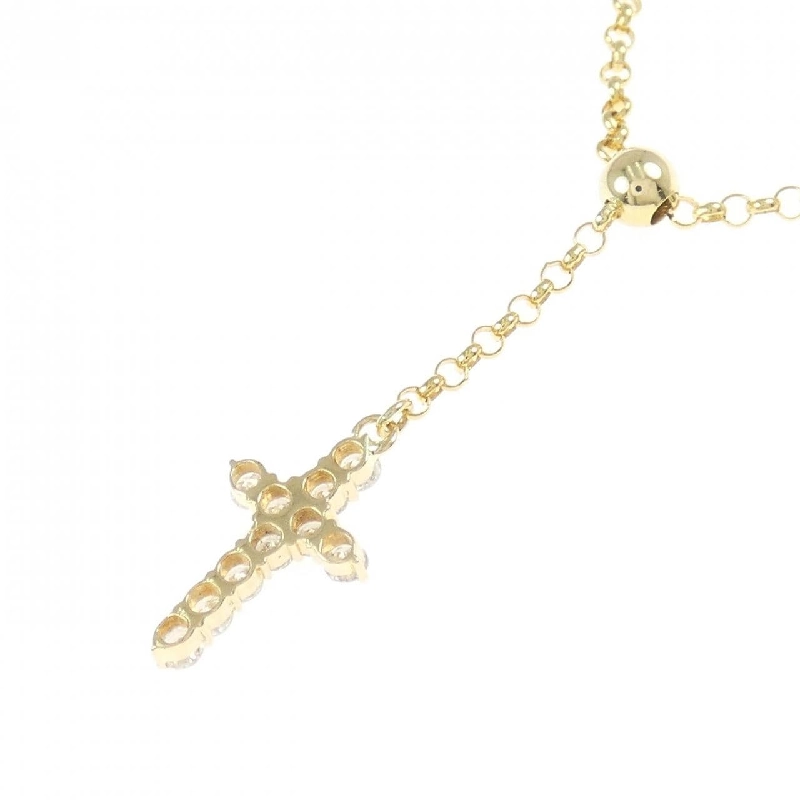 K18YG Dây chuyền kim cương chéo 0.33CT - Hàng hiệu Chính hãng 856585