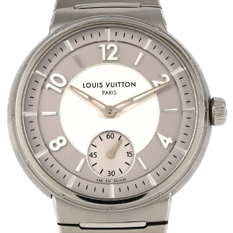 Louis Vuitton Tambour Automatic Steel Silver W1ST10 SS tự động - Hàng hiệu chính hãng 879227