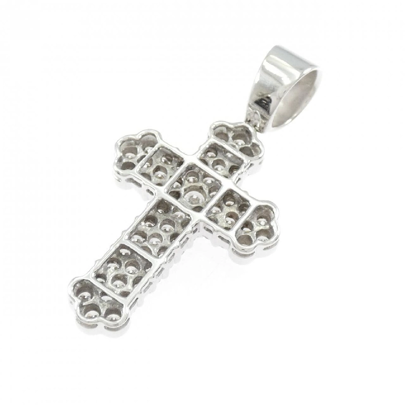 K18WG Mặt dây chuyền kim cương chéo 2.50CT - Hàng hiệu Chính hãng 866257