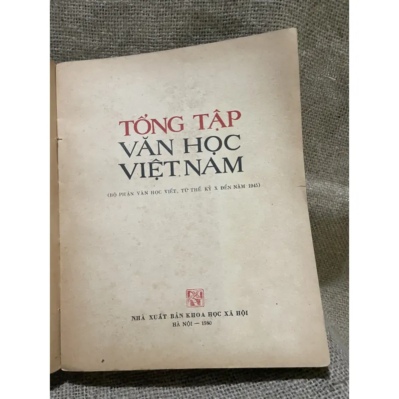 Tổng Tập văn học Việt Nam tập một - văn học trung đại Việt Nam 959452