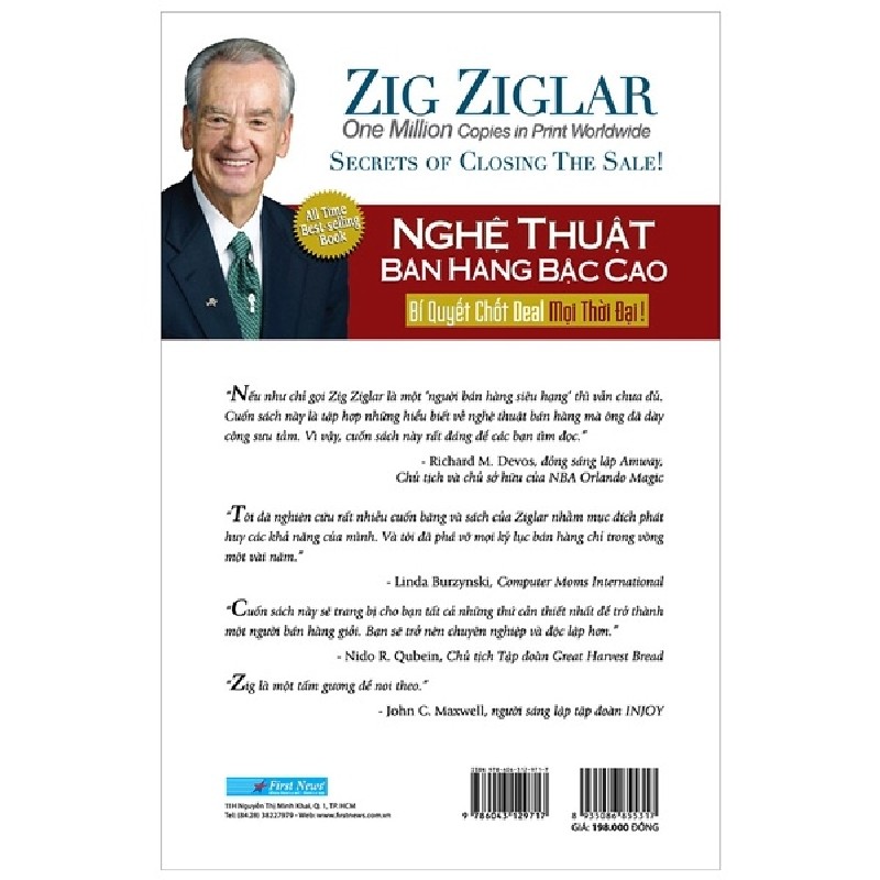 Nghệ Thuật Bán Hàng Bậc Cao - Bí Quyết Chốt Deal Mọi Thời Đại (Bìa Cứng) - Zig Ziglar 27906