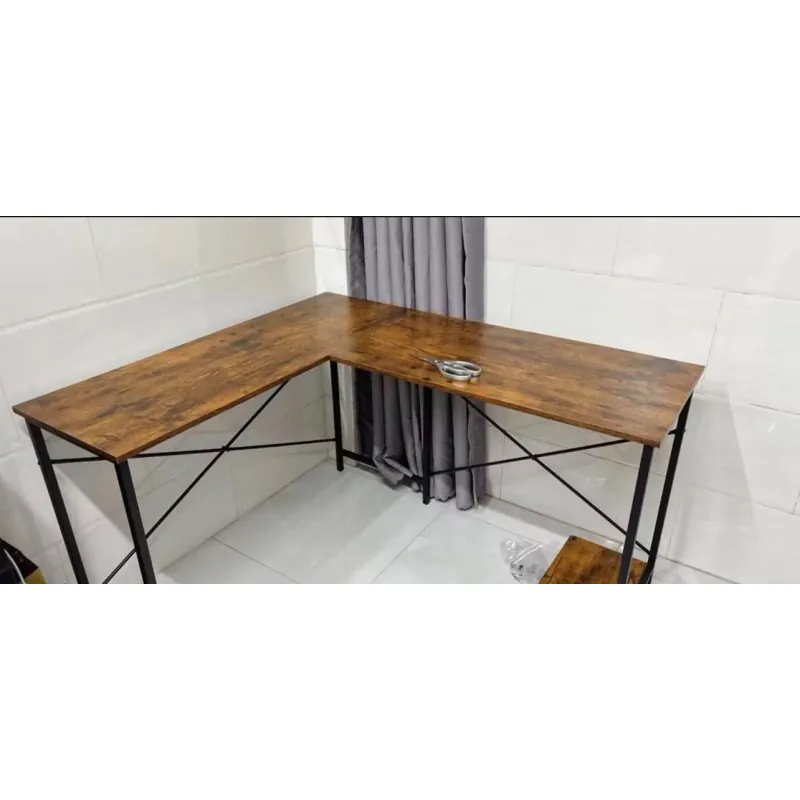 Bàn làm việc 2 mặt bằng gỗ chân thép mới 98% 723333