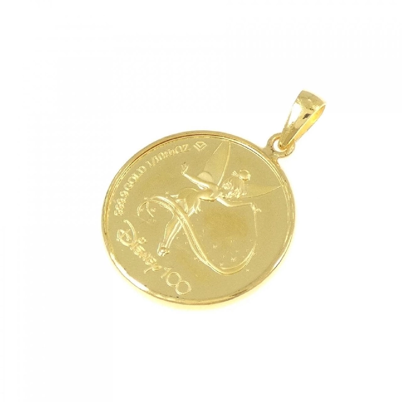 K24YG(枠) Đồng xu mặt dây chuyền - Hàng hiệu Authentic 869569