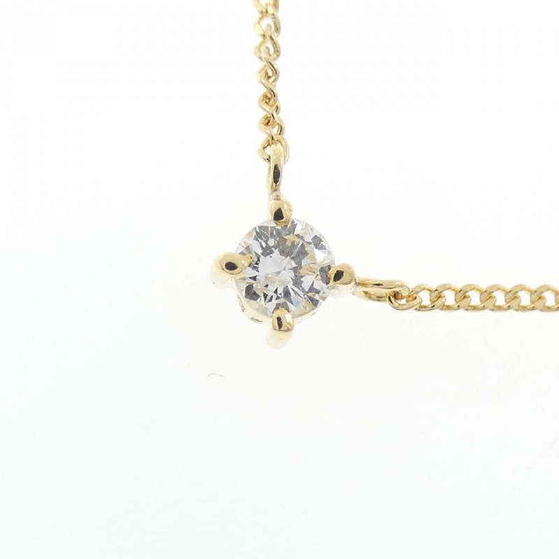 K18YG Solitaire Dây chuyền kim cương 0.16CT - Hàng hiệu Chính hãng 863521