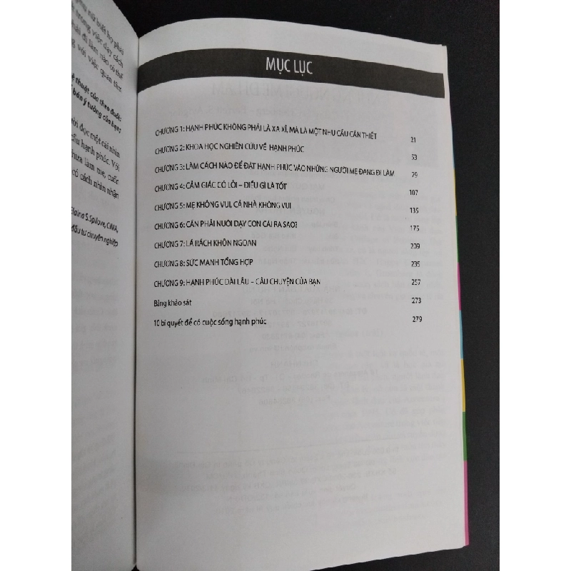 Bí quyết khơi mở hạnh phúc cho những người mẹ đi làm mới 90% ố nhẹ 2010 HCM2811 TÂM LÝ 354363