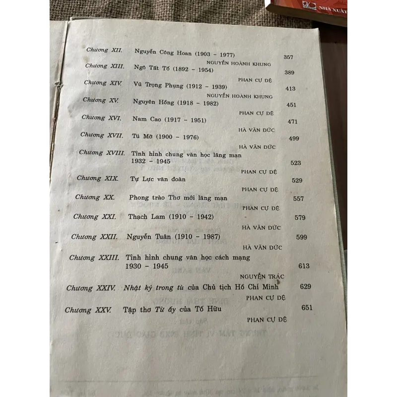Văn học Việt Nam 1930-1945, PHAN CỰ ĐỆ- TRẦN ĐÌNH HƯỢU -NGUYỄN TRÁC NGUYỄN HOÀNH KHUNG... 792195