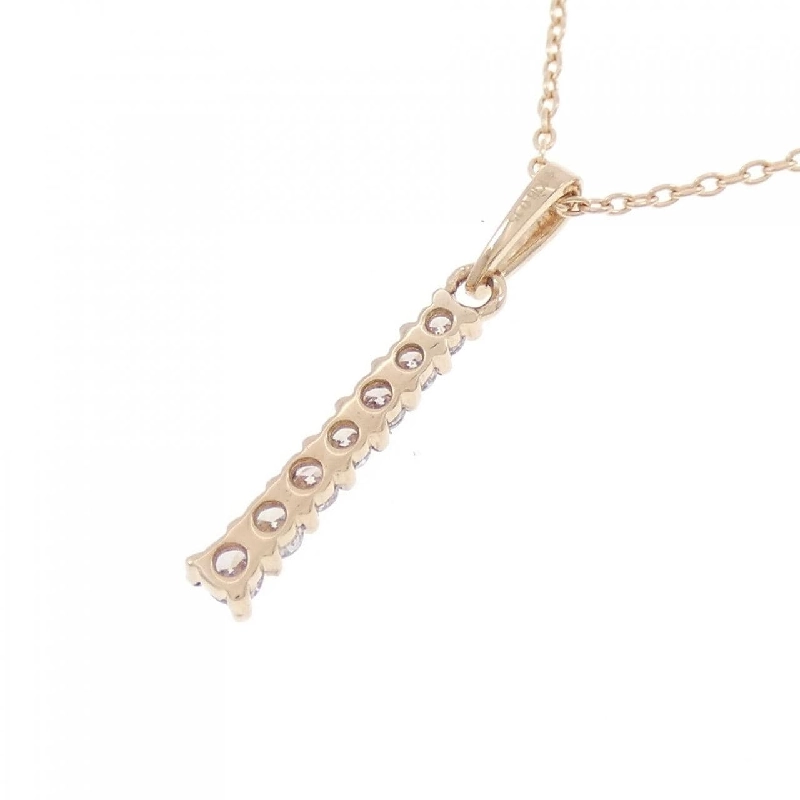 K18PG Dây chuyền kim cương hồng 0.15CT - Hàng hiệu Authentic 868298