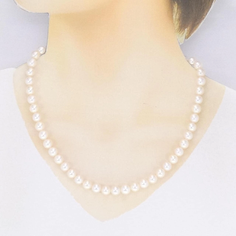 Dây chuyền ngọc trai Akoya 7-7.5mm với khóa bạc - Hàng hiệu Authentic 856718