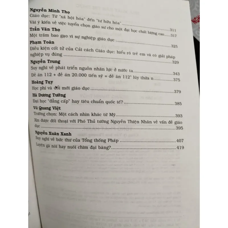 Những vấn đề giáo dục hiện nay Quan điểm và Giải pháp 1026222