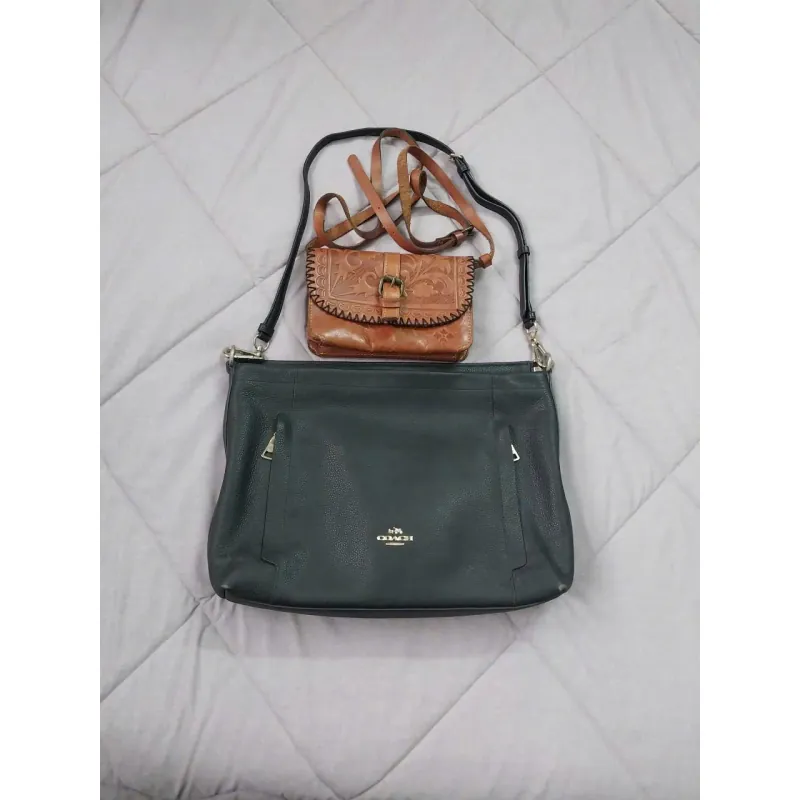 Túi Coach da màu đen(tặng kèm 1 túi da bò) 1022895