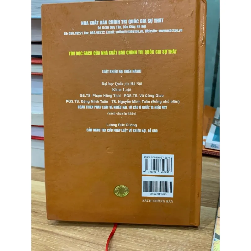 Xem xét giải quyết lại quyết định giải quyết khiếu nại đã có hiệu lực-NXB chính trị quốc gia sự thật 716669
