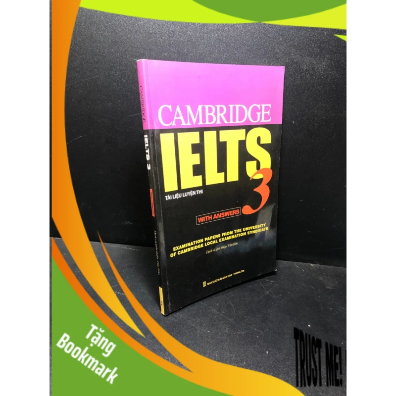 (TẶNG BOOKMARK) Ielts 3 2011 Cambridge mới 80% ghi , ố vàng RBK0111 945631