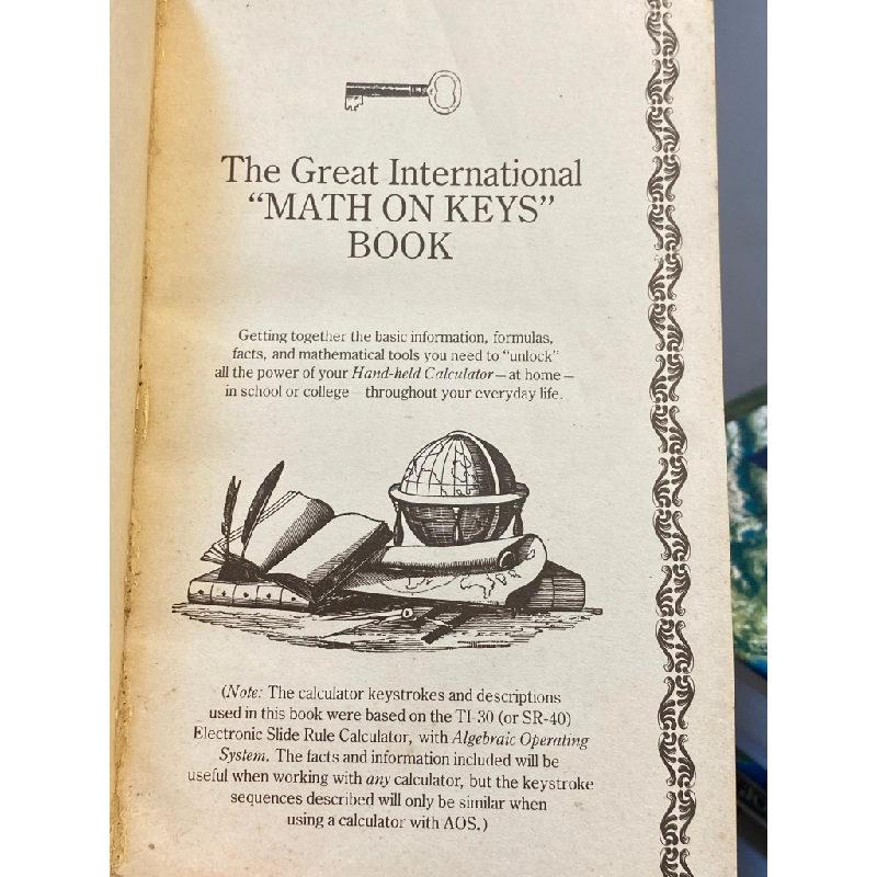 The Great International " Math On Keys " Book 448802