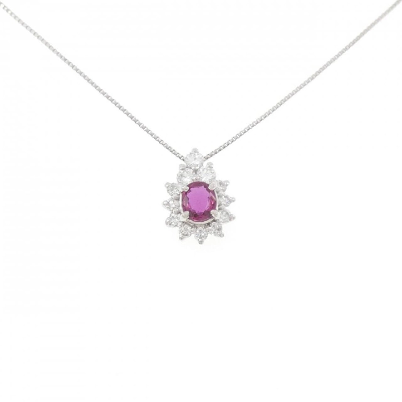 Dây chuyền ruby PT900/PT850 0.40CT - Hàng hiệu Authentic 862359