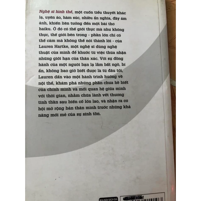Sách Nghệ Sĩ Hình Thể - Don Delillo nguyên tác 306793