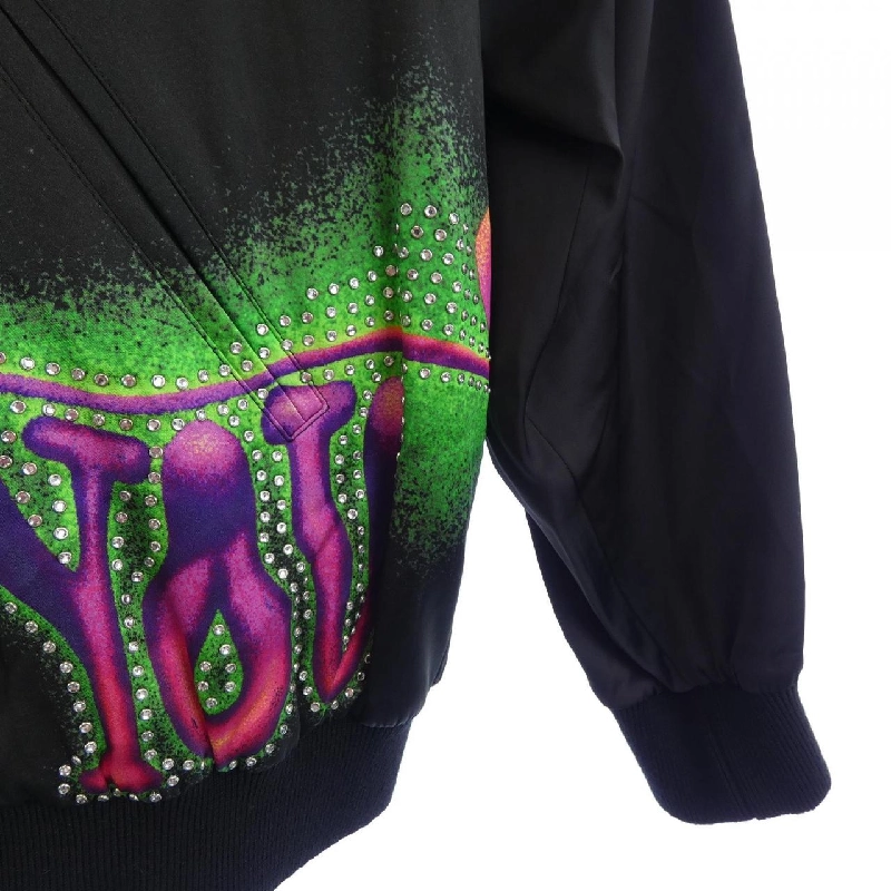 Áo khoác teddy in họa tiết nghệ sĩ satin CELINE 2V30H354Q - Hàng hiệu Authentic 892152