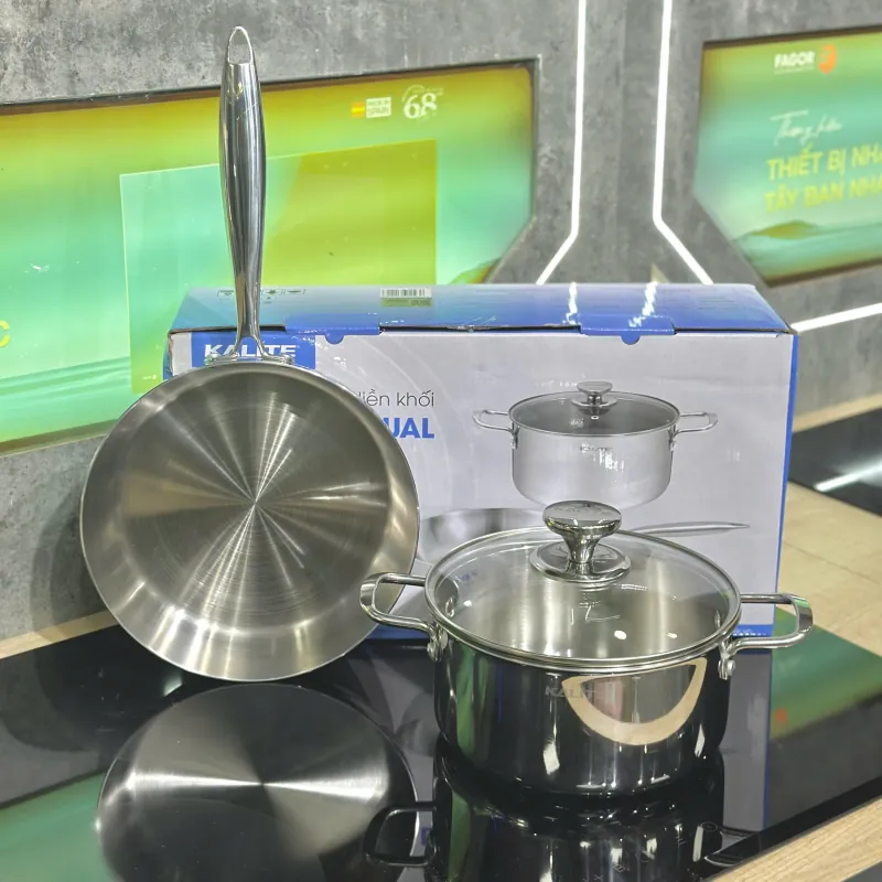 Đợi duyệt Bộ nồi chảo Kalite ECO Dual Inox 304 Bạc 745777