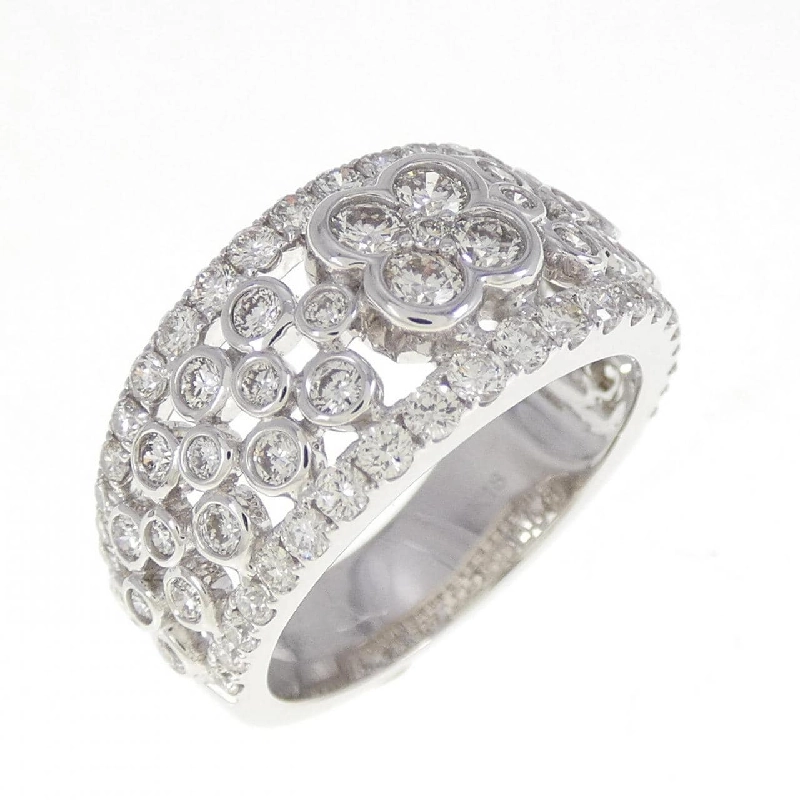 Nhẫn kim cương K18WG 1.418CT 673701