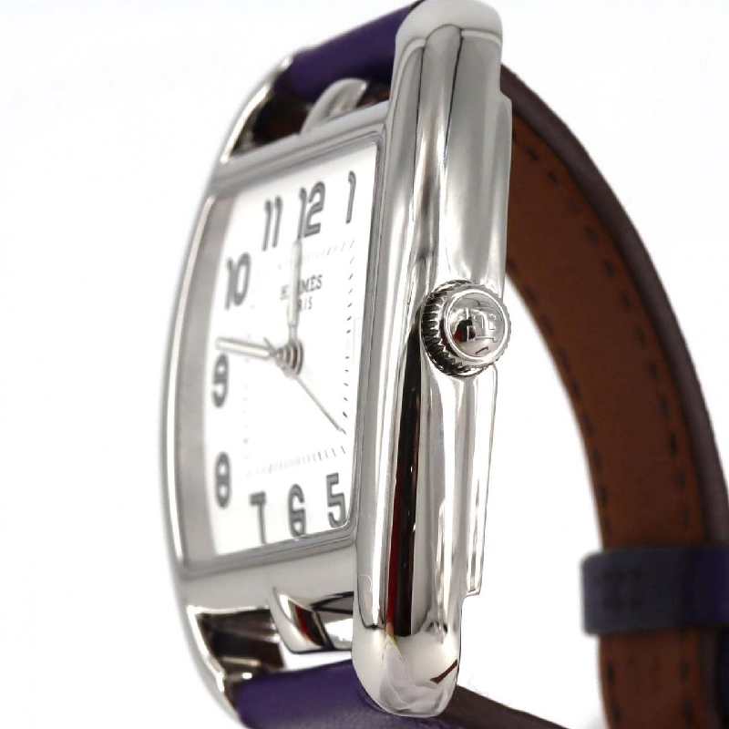 Hàng hiệu Authentic - Đồng hồ Hermès Cape Cod Tonneau Double Tour CT1.710 SS Quartz 880185