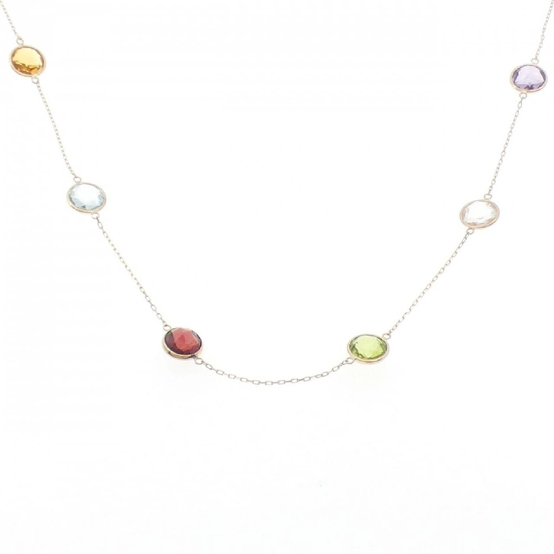 K18YG Đá màu Dây chuyền - Hàng hiệu Chính hãng 856264