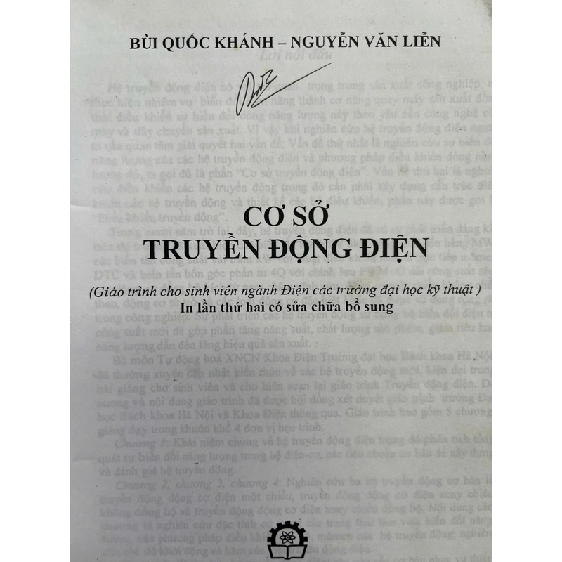 CƠ SỞ TRUYỀN ĐỘNG ĐIỆN 497254