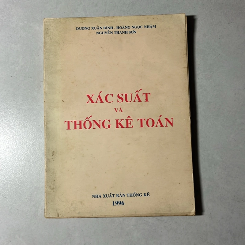 Thống kê toán và xác xuất - 1996s 522187