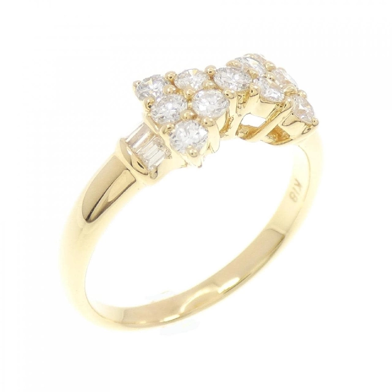 Nhẫn kim cương K18YG hình ruy băng 0.55CT 673583