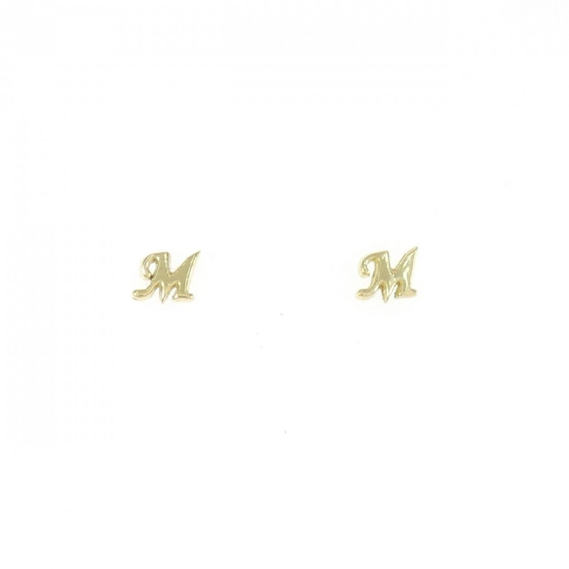 K18YG Chữ cái M Bông tai - Hàng hiệu Chính hãng 874469