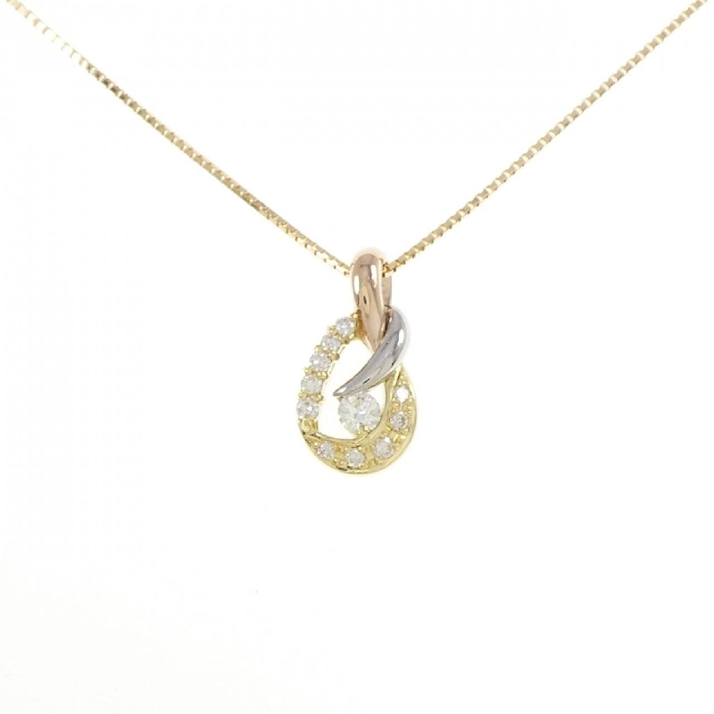 K18YG/PT900/K18PG Dây chuyền kim cương 0.26CT - Hàng hiệu Chính hãng 862099