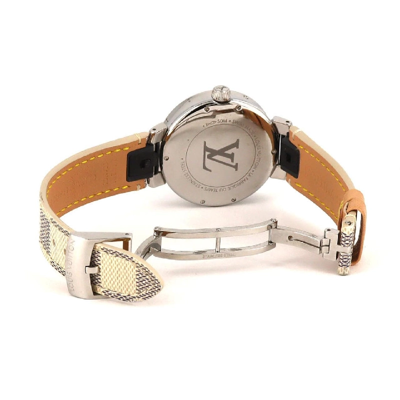 Louis Vuitton Tambour Dual Time･12P･Circle D QA142 SS Quartz - Hàng hiệu Authentic 874976