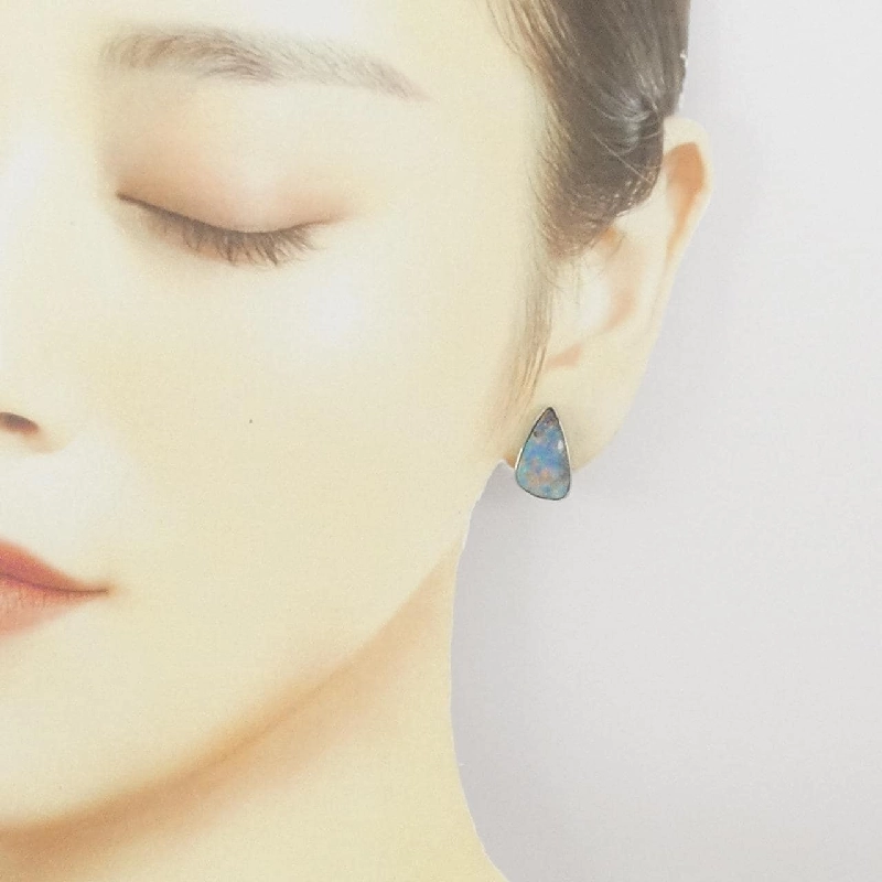 K18WG Boulder Opal Bông Tai 7.25CT - Hàng hiệu Chính hãng 872996