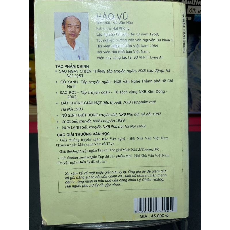 Xa xăm 2010 mới 70% ố bẩn nhẹ Hào Vũ HPB0906 SÁCH VĂN HỌC 914933