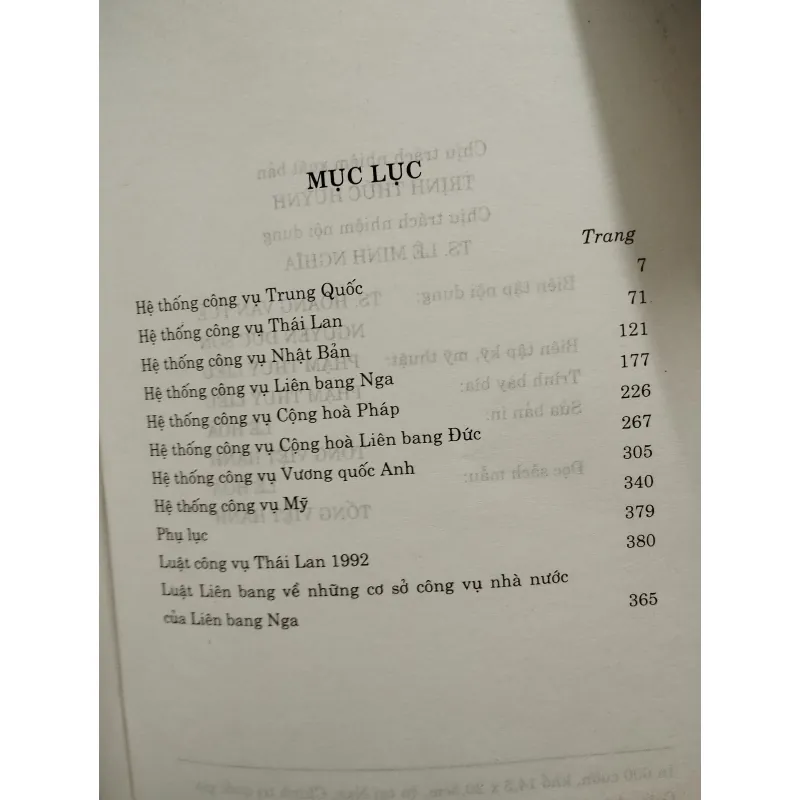 HỆ THỐNG CÔNG VỤ VÀ XU HƯỚNG CẢI CÁCH CỦA MỘT SỐ NƯỚC TRÊN THẾ GIỚI 1026213