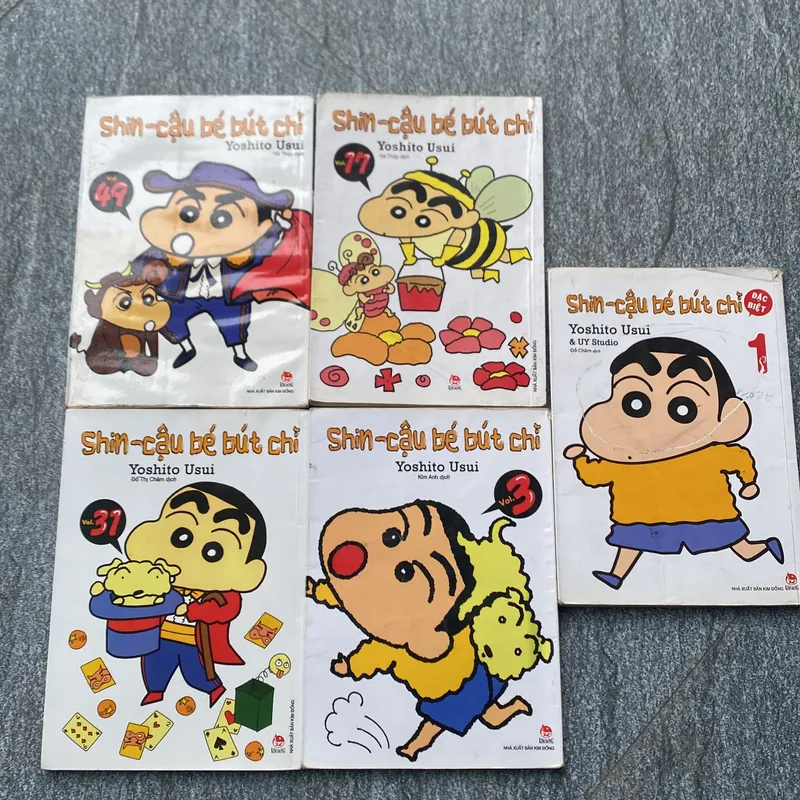 Combo 5 quyển Shin cậu bé bút chì không màu 698462